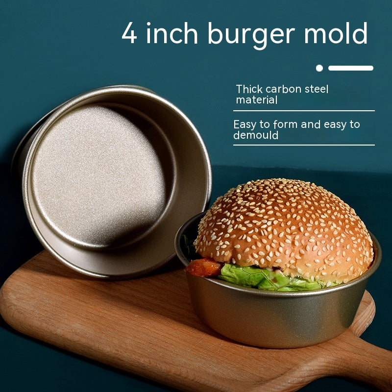 Non-stick Round Burger Bun Mold Small Baking Tool