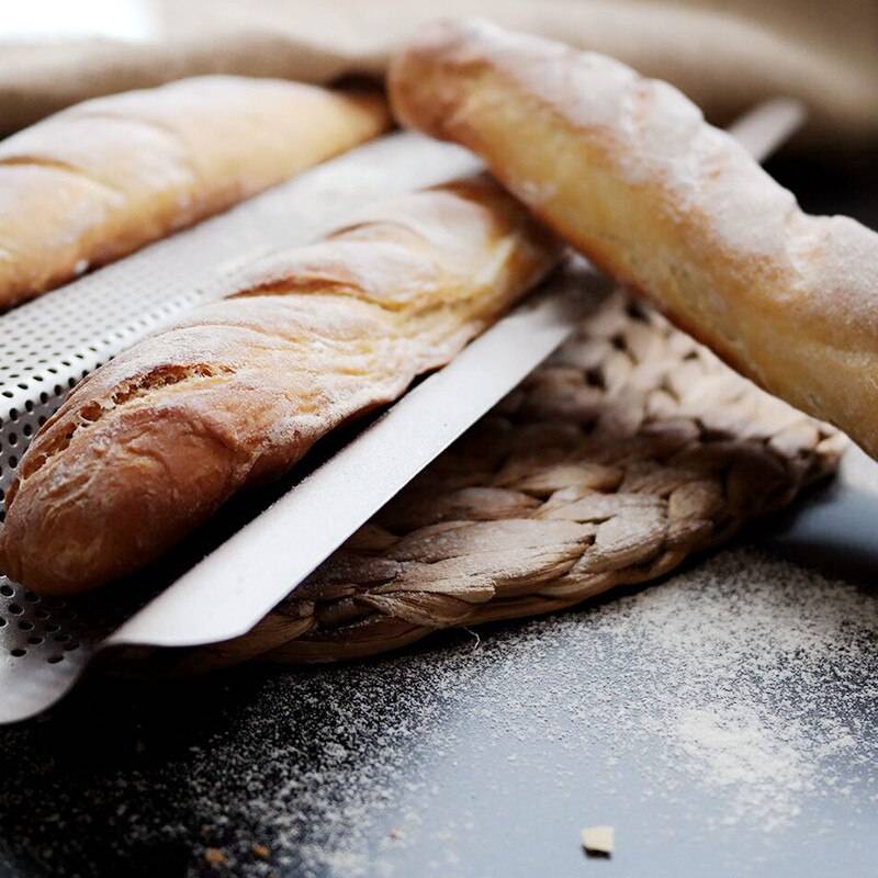 French Bread Baking Rack · Non‑Stick Carbon Steel