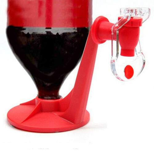 Magic Tap Inverted Beverage Dispenser Hands‑Free Drink Dispenser · Red