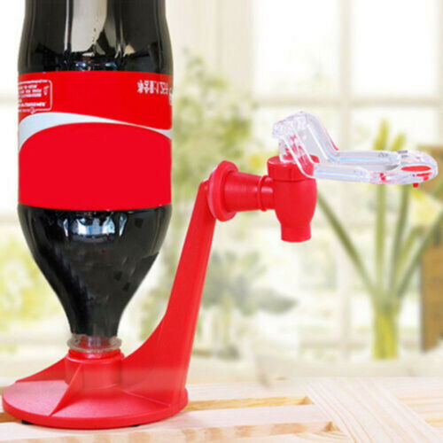 Magic Tap Inverted Beverage Dispenser Hands‑Free Drink Dispenser · Red