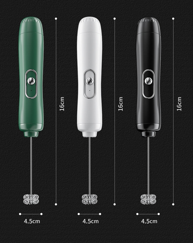 Milk/Coffee Frother Egg Beater Household Battery Powered Handheld Stirrer