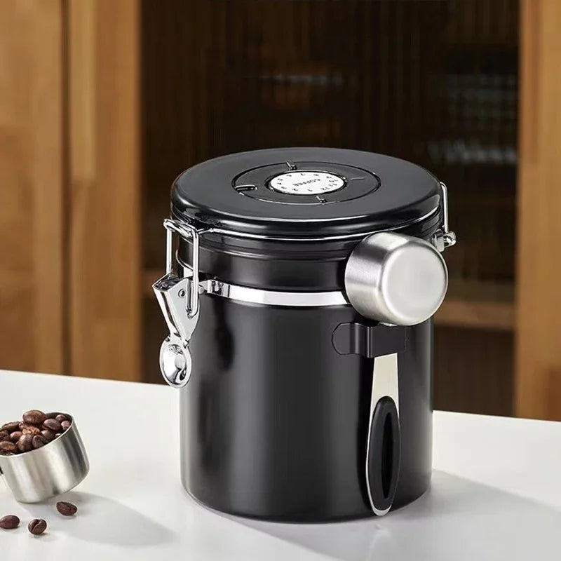 Stainless Steel Coffee Beans Vacuum Storage Container