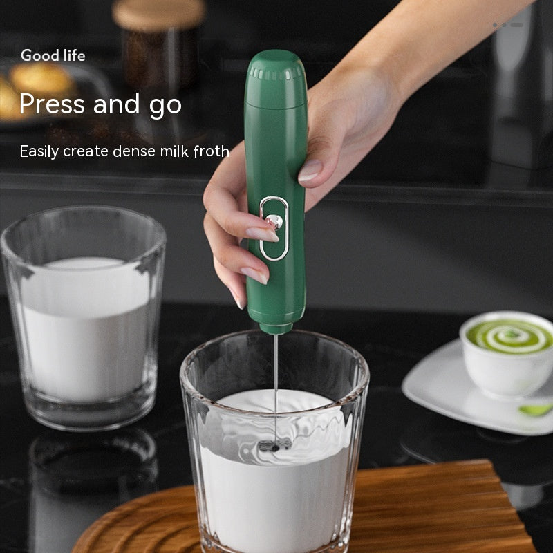 Milk/Coffee Frother Egg Beater Household Battery Powered Handheld Stirrer