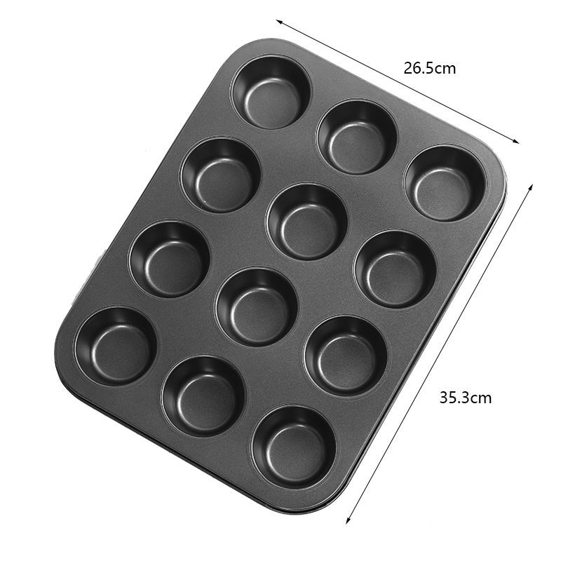 Oven Home Baking Tools 12-hole muffin/cupcake pan