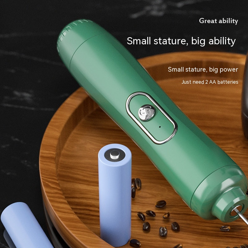 Milk/Coffee Frother Egg Beater Household Battery Powered Handheld Stirrer