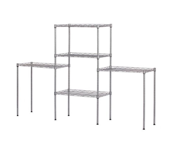 Carbon Steel Kitchen Organizer Rack Multi‑Tier Kitchen Storage Shelf