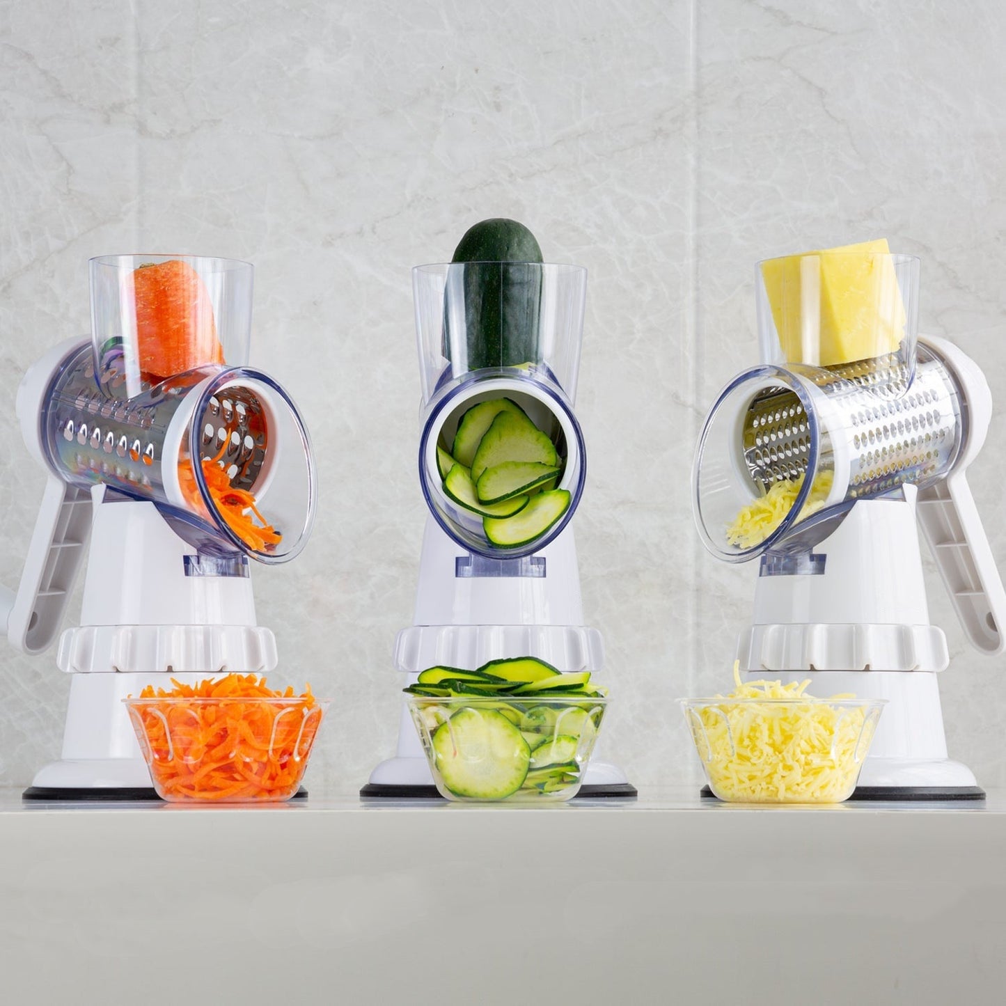 3 In 1 Vegetable Slicer Manual Vegetable Grater & Cutter