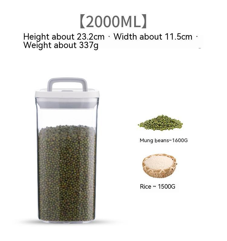 Transparent Stackable Kitchen Dry Goods Storage Containers