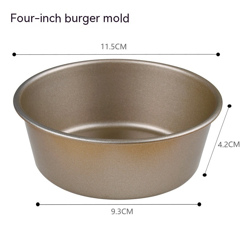 Non-stick Round Burger Bun Mold Small Baking Tool