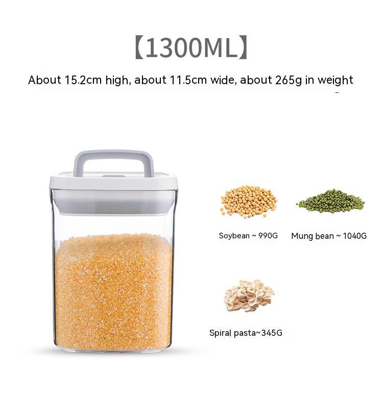 Transparent Stackable Kitchen Dry Goods Storage Containers