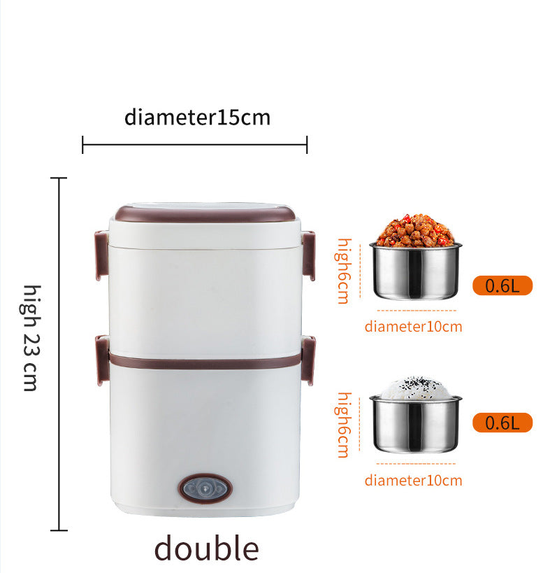 Multifunctional Electric Heating Lunch Box · Double‑Layer Insulation