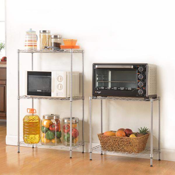 Carbon Steel Kitchen Organizer Rack Multi‑Tier Kitchen Storage Shelf